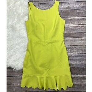 Neon yellow/green J. Crew dress